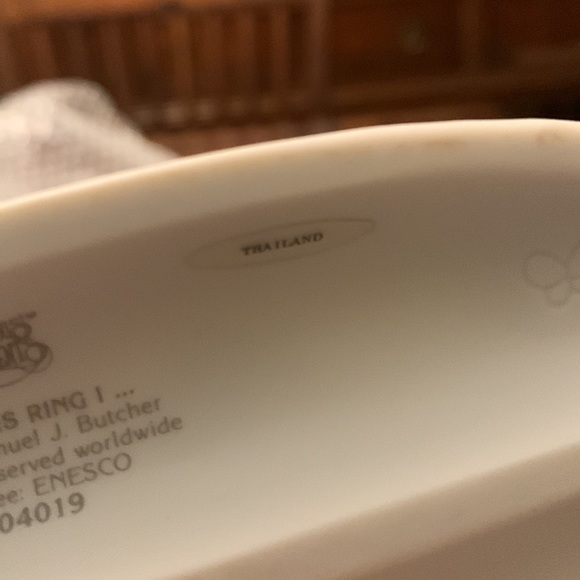 A Precious Moments Porcelain Figurine With This Ring I... - Picture 8 of 16